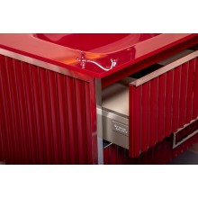 Тумба под раковину Boheme Armadi Art Monaco 100 866-100-RCR Бордо глянец Хром