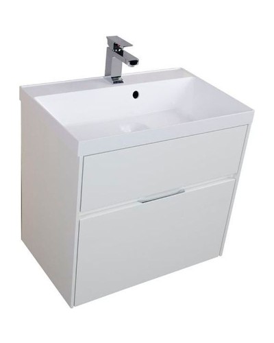 Тумба с раковиной Aquanet Латина 70 212835 подвесная Белая