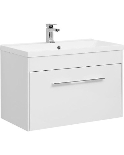 Тумба с раковиной Aquanet Августа 90 287695 подвесная Белая
