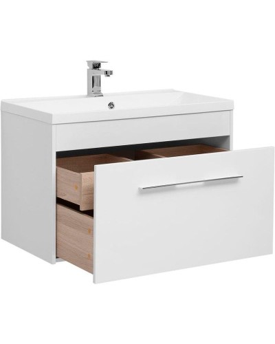 Тумба с раковиной Aquanet Августа 90 287695 подвесная Белая