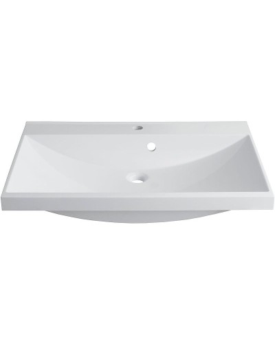 Тумба с раковиной Aquanet Августа 90 287695 подвесная Белая