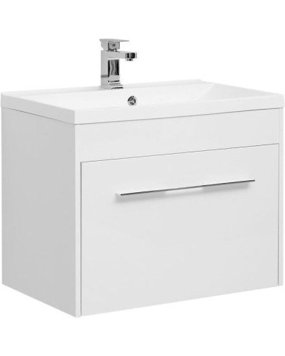 Тумба с раковиной Aquanet Августа 75 287693 подвесная Белая