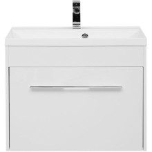 Тумба с раковиной Aquanet Августа 75 287692 подвесная Белая