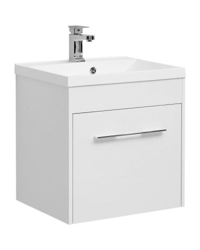 Тумба с раковиной Aquanet Августа 58 287691 подвесная Белая