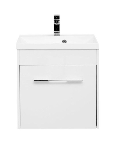 Тумба с раковиной Aquanet Августа 58 287691 подвесная Белая