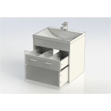 Тумба с раковиной Aquanet Августа 58 287691 подвесная Белая