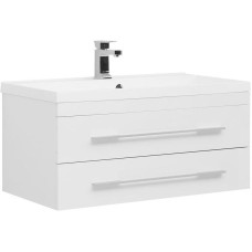 Тумба с раковиной Aquanet Нота 90 287708 подвесная Белая