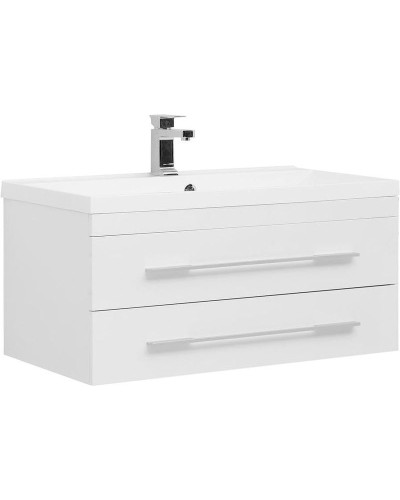Тумба с раковиной Aquanet Нота 90 287708 подвесная Белая