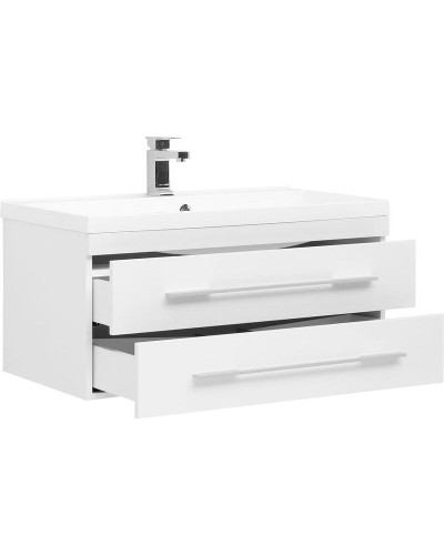 Тумба с раковиной Aquanet Нота 90 287708 подвесная Белая