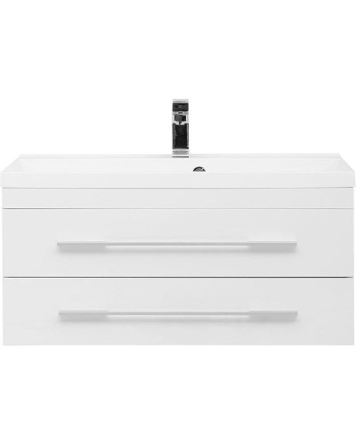 Тумба с раковиной Aquanet Нота 90 287708 подвесная Белая