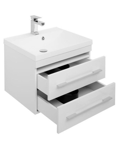 Тумба с раковиной Aquanet Нота 58 287706 подвесная Белая