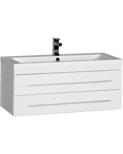 Тумба с раковиной Aquanet Нота 100 287703 подвесная Белая