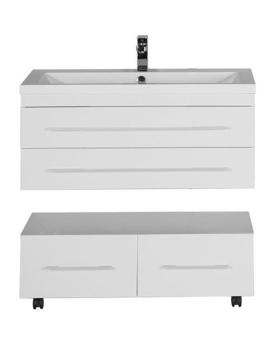 Тумба с раковиной Aquanet Нота 100 287703 подвесная Белая