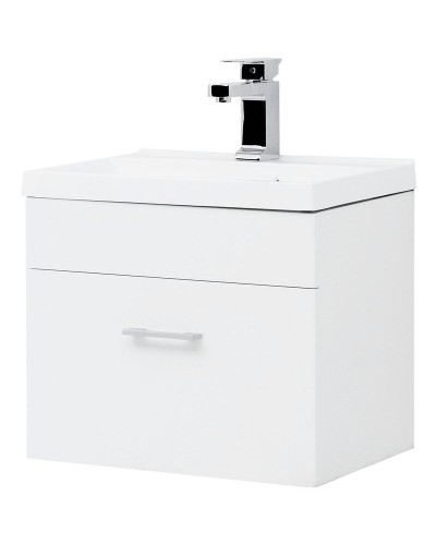 Тумба с раковиной Aquanet Нота 50 287705 подвесная Белая