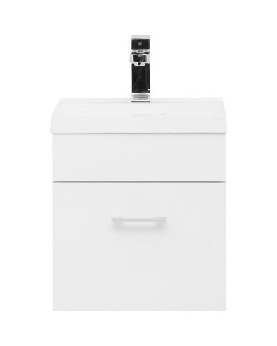 Тумба с раковиной Aquanet Нота 40 287704 подвесная Белая