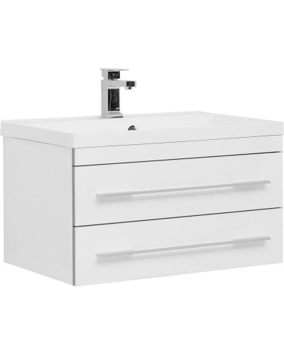 Тумба с раковиной Aquanet Верона 75 287672 подвесная Белая