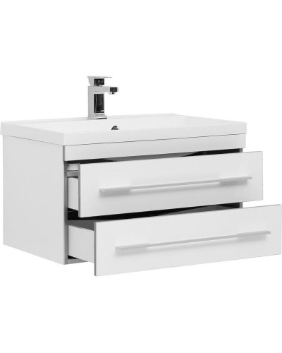 Тумба с раковиной Aquanet Верона 75 287672 подвесная Белая