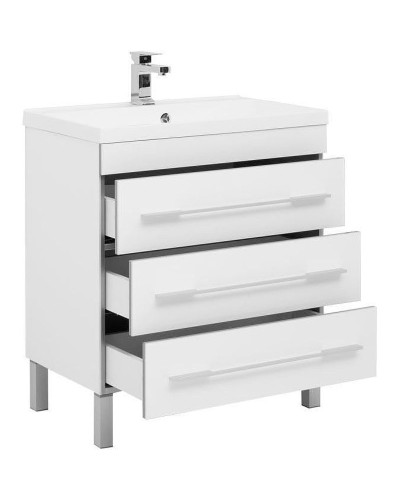 Тумба с раковиной Aquanet Верона 75 287671 Белая