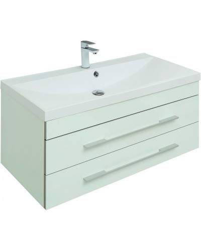 Тумба с раковиной Aquanet Верона 100 287664 подвесная Белая