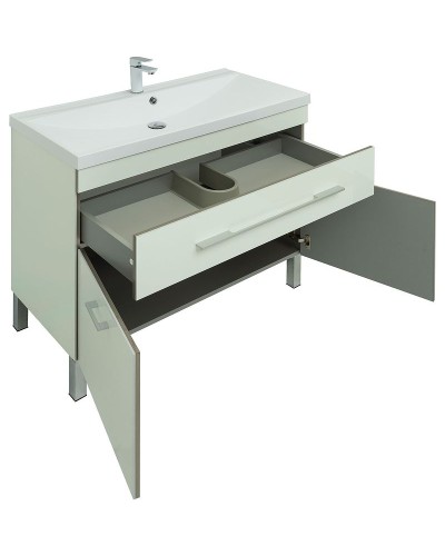 Тумба с раковиной Aquanet Верона 100 287662 Белая