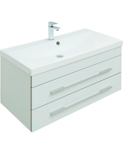 Тумба с раковиной Aquanet Верона 90 287647 подвесная Белая матовая