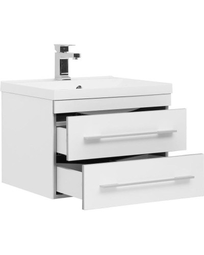 Тумба с раковиной Aquanet Верона 58 287669 подвесная Белая