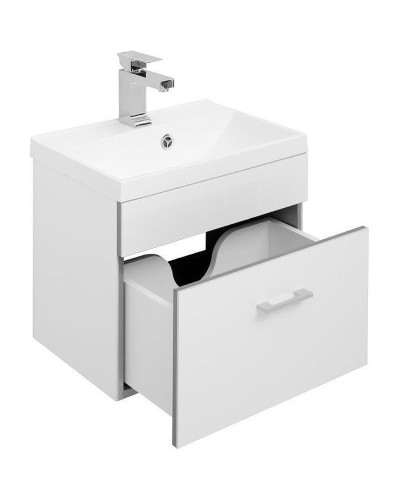 Тумба с раковиной Aquanet Верона 50 287665 подвесная Белая