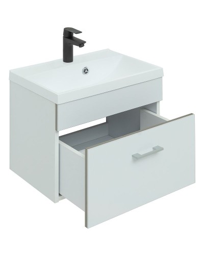 Тумба с раковиной Aquanet Верона 50 287641 подвесная Белая матовая