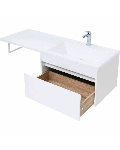 Тумба с раковиной Aquanet Токио 130 R 239218 подвесная Белая