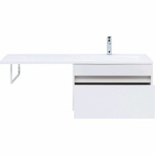 Тумба с раковиной Aquanet Токио 130 R 239218 подвесная Белая