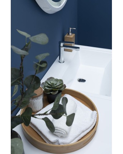 Тумба с раковиной Aquanet Токио 130 R 239218 подвесная Белая