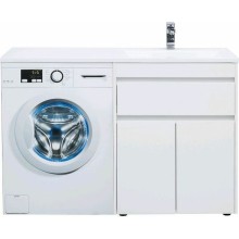 Тумба с раковиной Aquanet Токио 130 R 239216 Белая