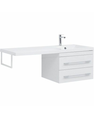 Тумба с раковиной Aquanet Нота 120 R 240161 подвесная Белая