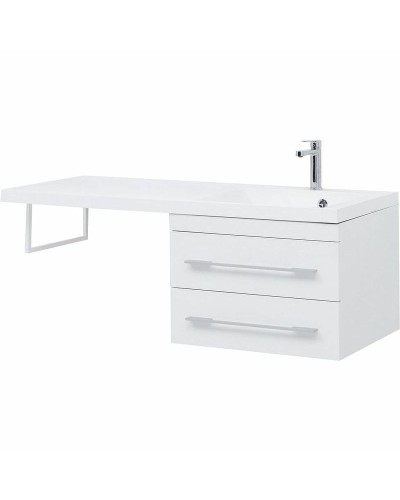 Тумба с раковиной Aquanet Нота 120 R 240161 подвесная Белая