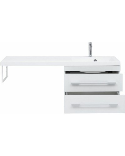 Тумба с раковиной Aquanet Нота 120 R 240161 подвесная Белая