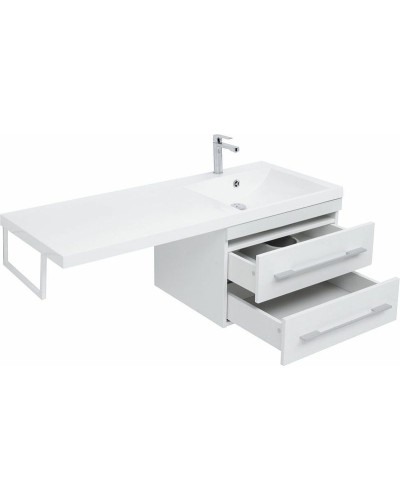 Тумба с раковиной Aquanet Нота 120 R 240161 подвесная Белая