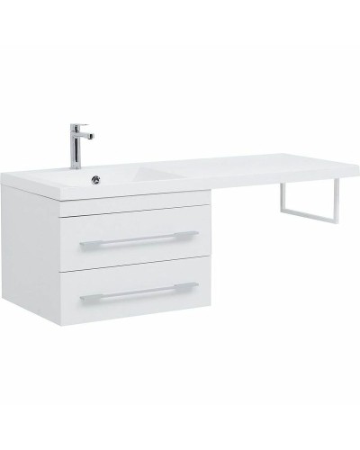 Тумба с раковиной Aquanet Нота 120 L 240160 подвесная Белая