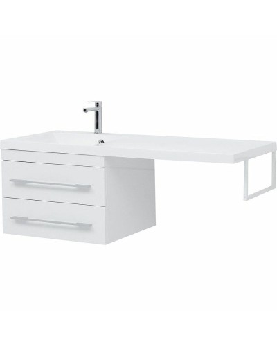 Тумба с раковиной Aquanet Нота 120 L 240160 подвесная Белая