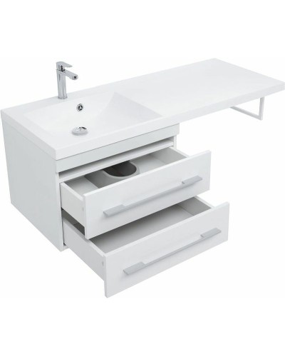 Тумба с раковиной Aquanet Нота 120 L 240160 подвесная Белая