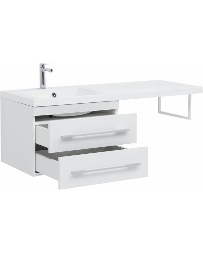 Тумба с раковиной Aquanet Нота 120 L 240160 подвесная Белая