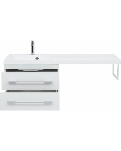 Тумба с раковиной Aquanet Нота 120 L 240160 подвесная Белая