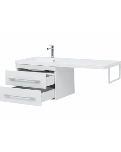 Тумба с раковиной Aquanet Нота 120 L 240160 подвесная Белая