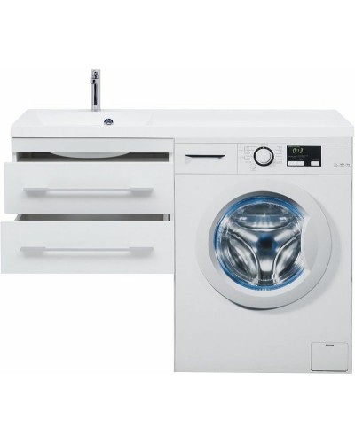 Тумба с раковиной Aquanet Нота 120 L 240160 подвесная Белая