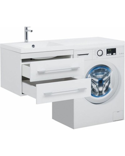 Тумба с раковиной Aquanet Нота 120 L 240160 подвесная Белая