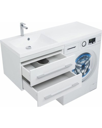 Тумба с раковиной Aquanet Нота 120 L 240160 подвесная Белая