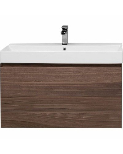 Тумба с раковиной Aquanet Нью-Йорк 100 213937 подвесная Орех