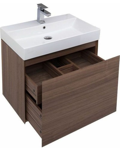 Тумба с раковиной Aquanet Нью-Йорк 70 213935 подвесная Орех