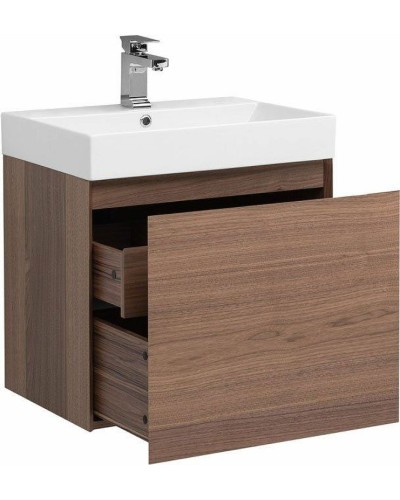 Тумба с раковиной Aquanet Нью-Йорк 60 213934 подвесная Орех
