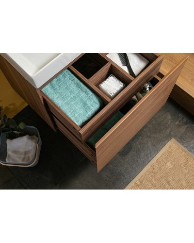 Тумба с раковиной Aquanet Нью-Йорк 60 213934 подвесная Орех