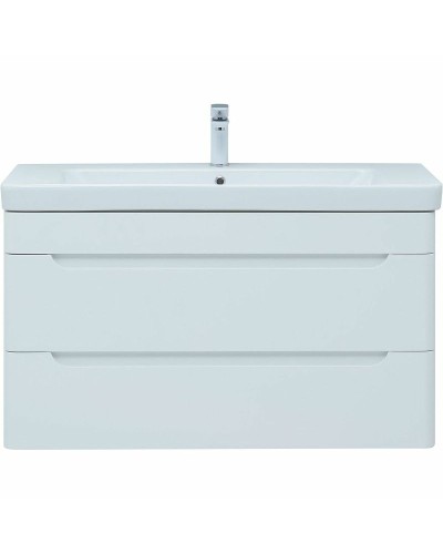 Тумба под раковину Aquanet София 100 274116 подвесная Белый глянец
